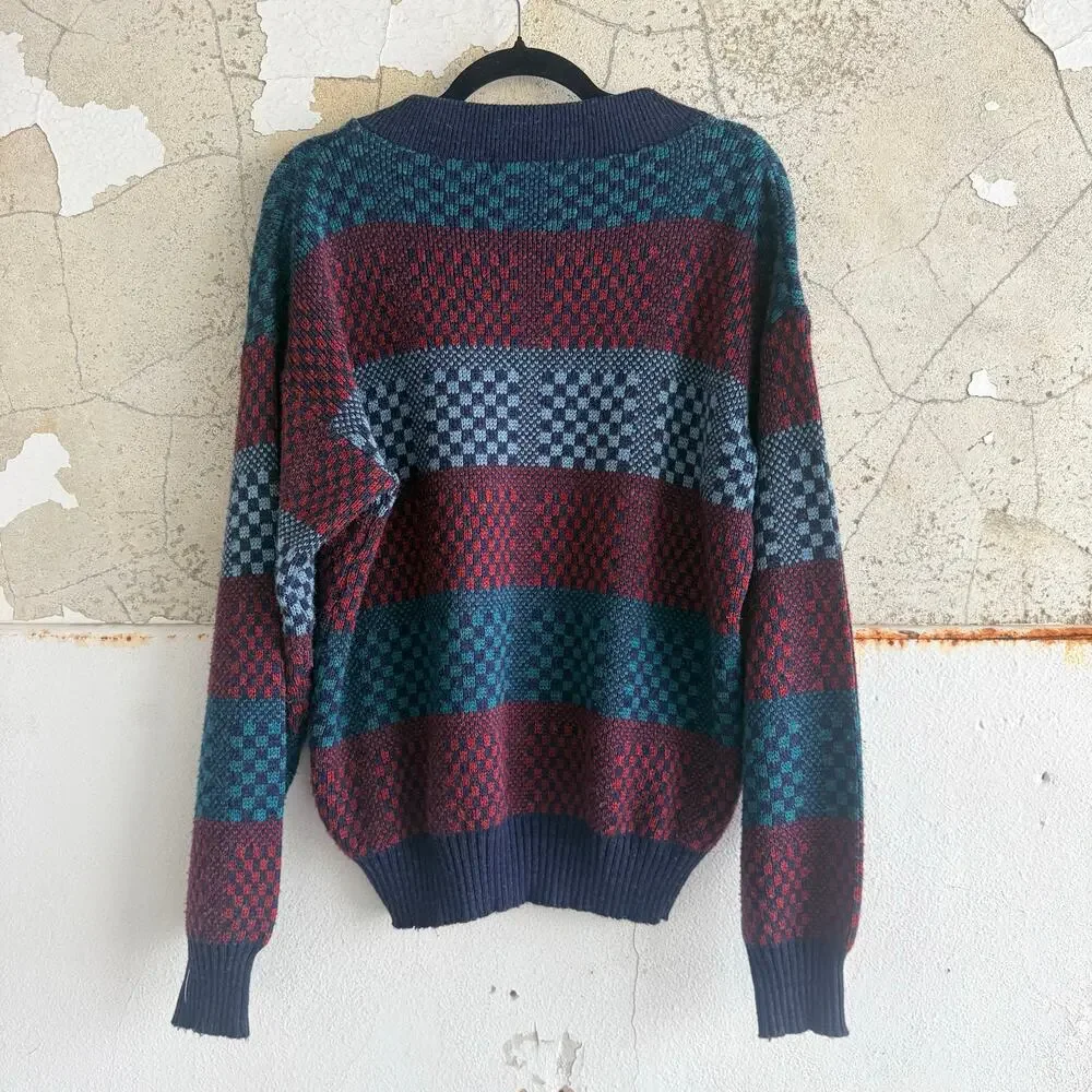 Gary Reed checkerboard stripe